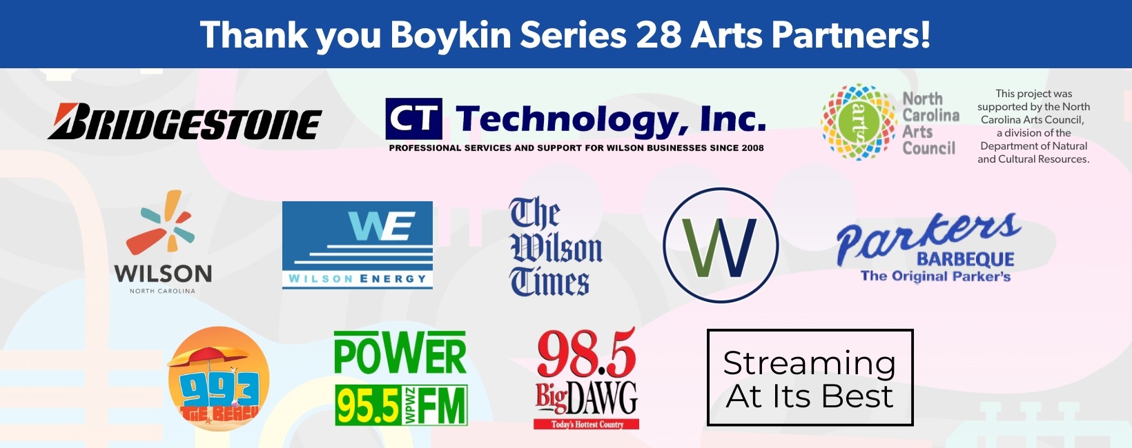 Boykin Series 28 sponsors Boykin Series 28 sponsor logos
