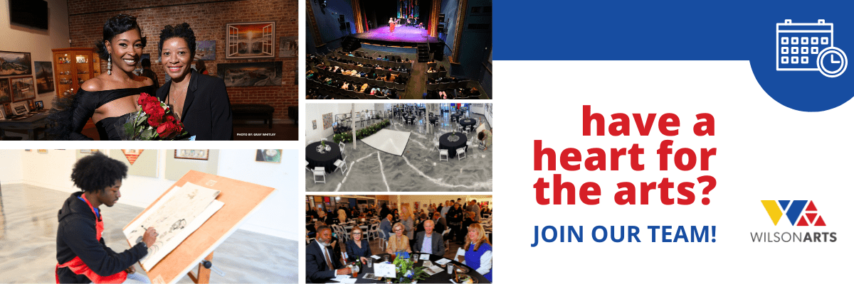hiring banner Have a Heart for the Arts? Join Our Team!