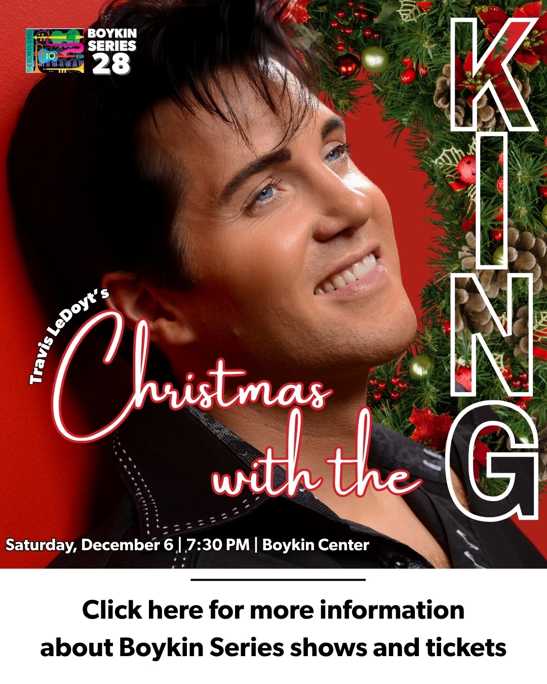 Click here to see more about this and other upcoming Boykin Series shows