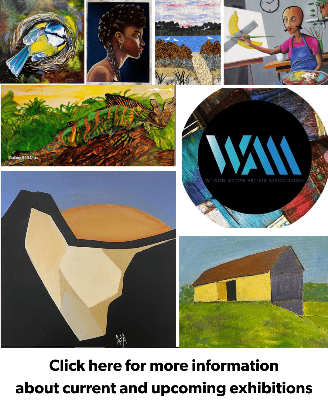 Click here for more information about upcoming exhibitions at the Wilson Arts Center