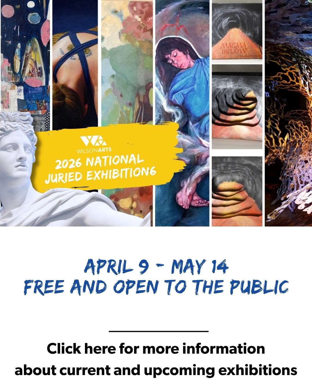 Tap here to see more about our current and upcoming exhibitions